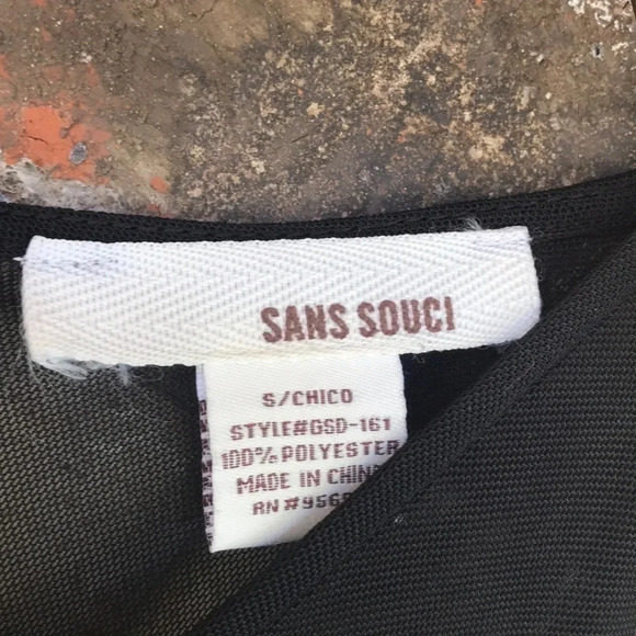 Sans Souci Chico Black Embroidered Hi/Low Dress - Picture 4 of 8